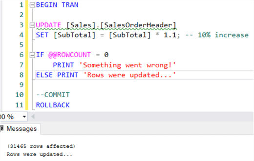 How To Use Rowcount In Sql Server Dengineer Ict